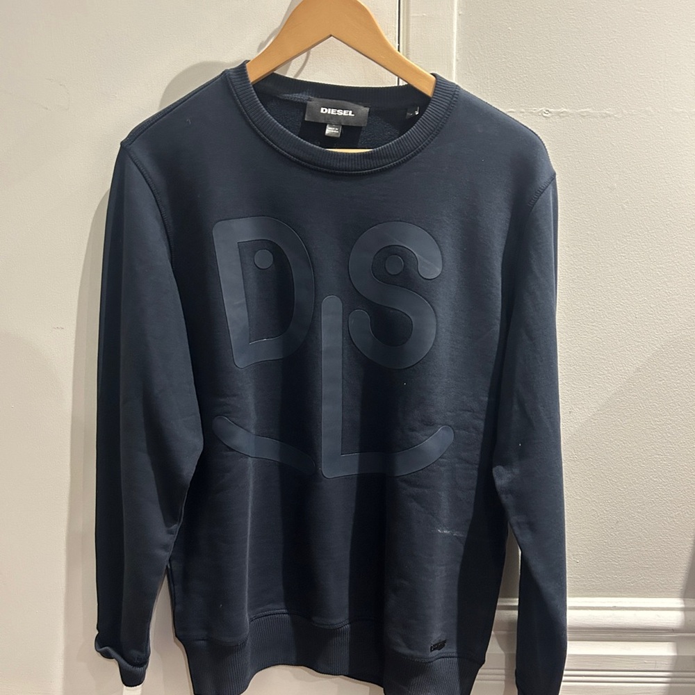 Diesel Men's Dark Blue Crewneck Sweater